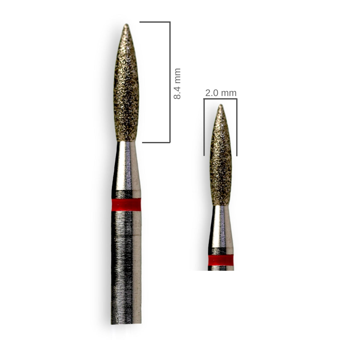 BROCA FLAMA BANDA ROJA 2.0mm / 8.4mm