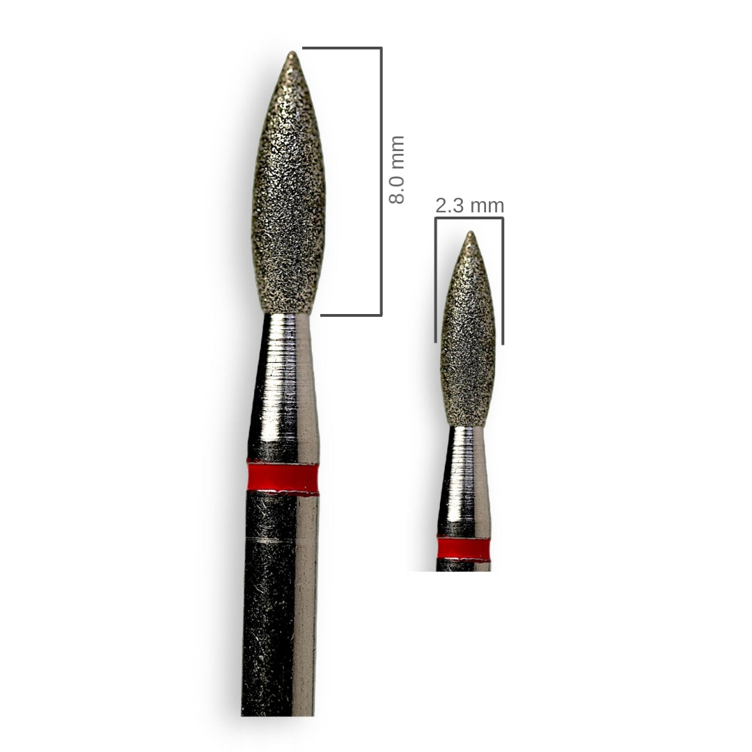 BROCA FLAMA BANDA ROJA 2.3mm / 8.0mm