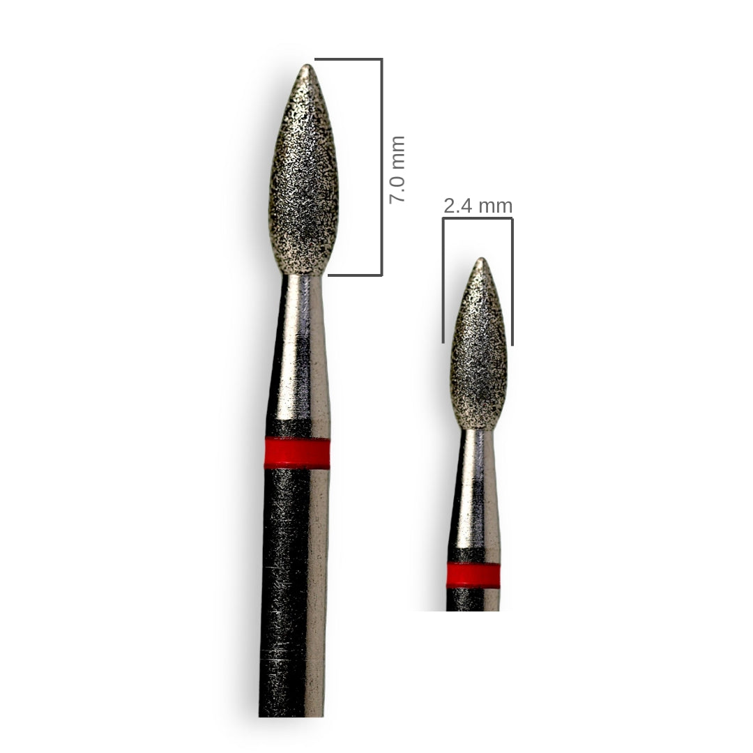BROCA FLAMA BANDA ROJA 2.4mm / 7.0mm