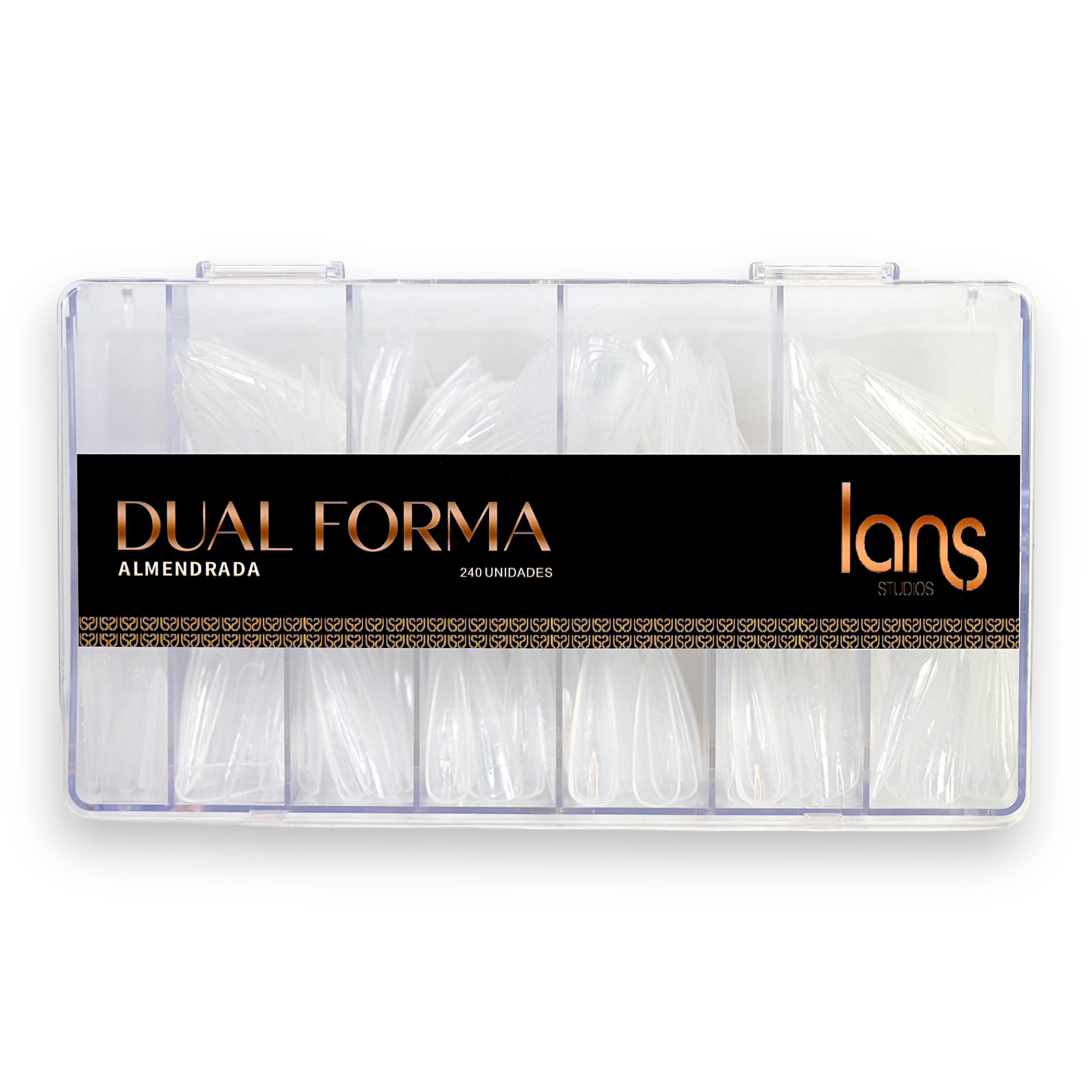 MOLDES DUAL O TIPS DUAL - ALMENDRA - 240 unidades